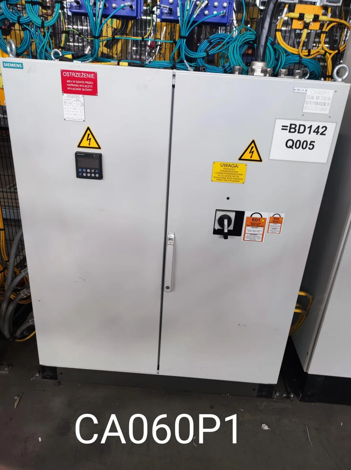 Industrial control cabinet and switchboard project